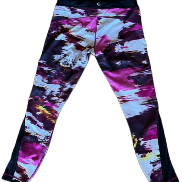 Lululemon Pace Tight Leggings Wind Berry Rumble Leggings Women's Size 4 - Picture 6 of 8